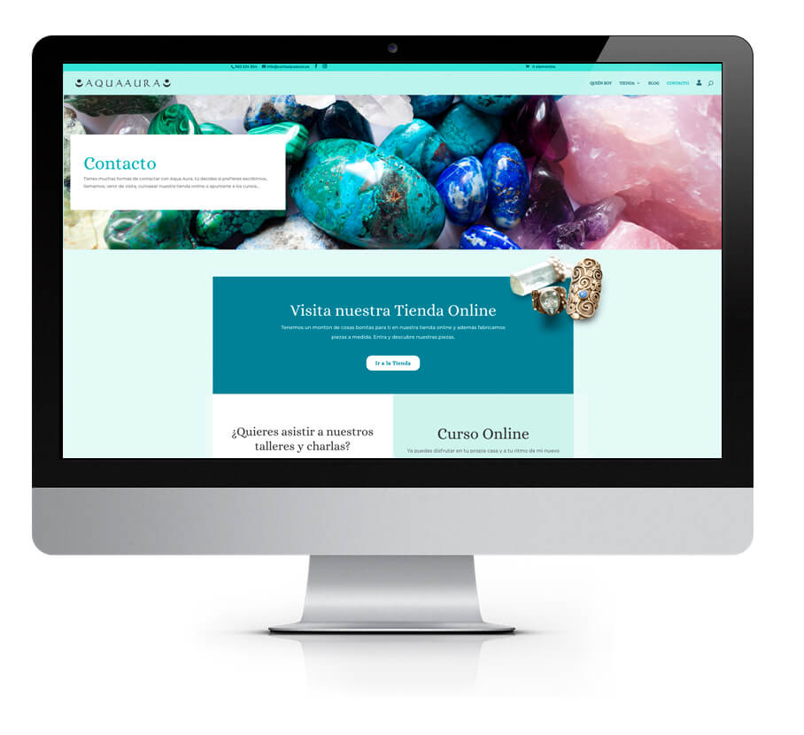Diseño web Carla Aqua Aura