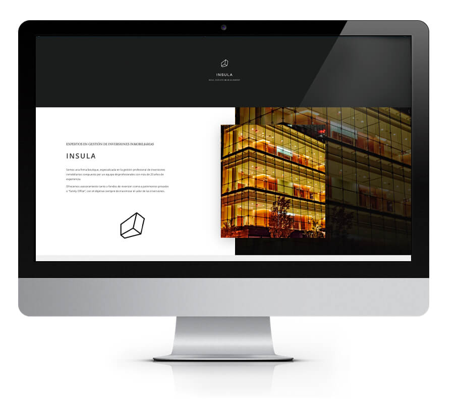 Portada web Insula Real Estate Management