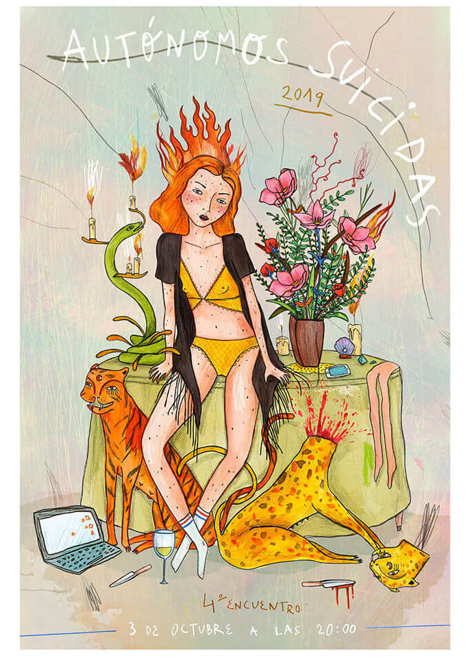 Cartel Autónomos Suicidas 2019 | Belén Segarra
