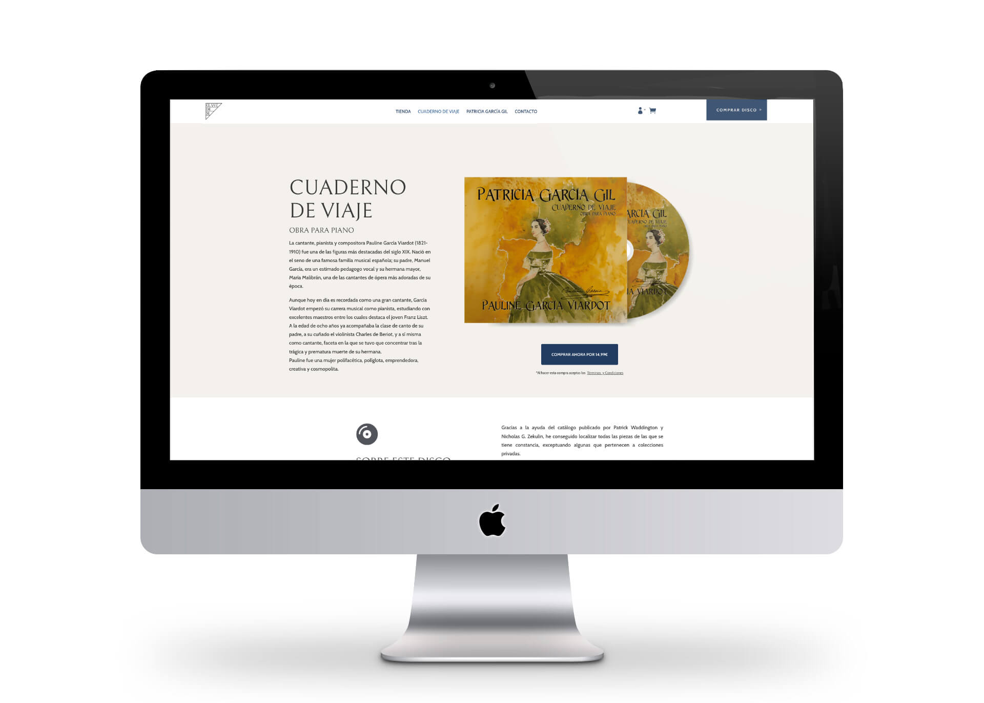 Diseño web Clave de Sí discográfica Diseño web Clave de Sí discográfica