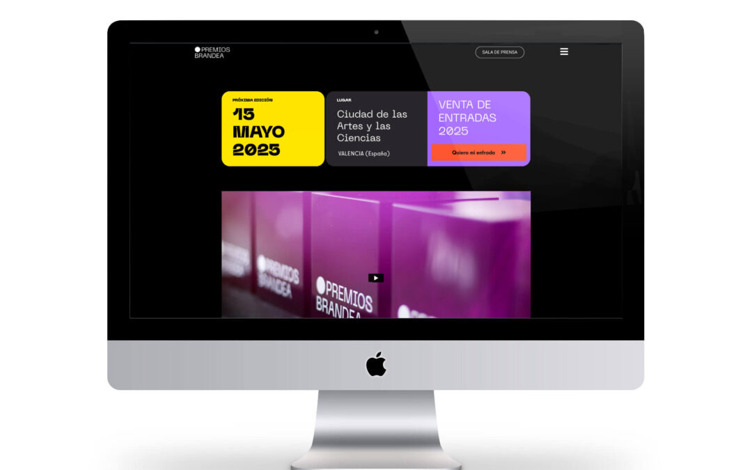 Actualización diseño web Premios Brandea