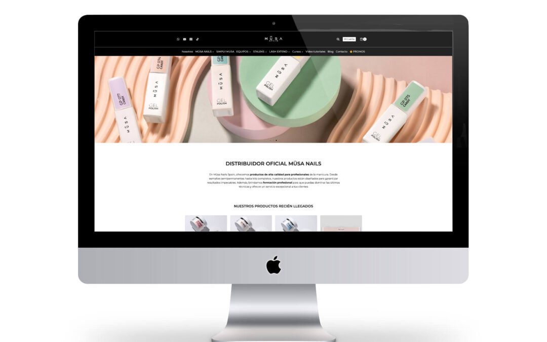 Implementación web para Mūsa Nails Spain